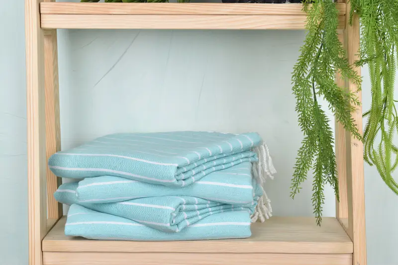 Sand-free towel, Monogrammed Beach Towel, 70x40 Cotton Striped Towel, Traditional Turkish peshtemal for hammam, Hammam towel, Personalize Gift - 7