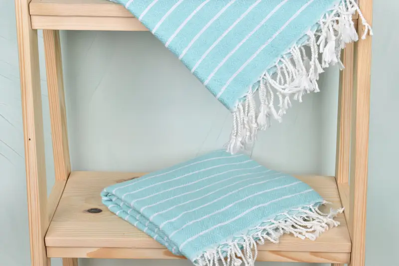 Sand-free towel, Monogrammed Beach Towel, 70x40 Cotton Striped Towel, Traditional Turkish peshtemal for hammam, Hammam towel, Personalize Gift - 5