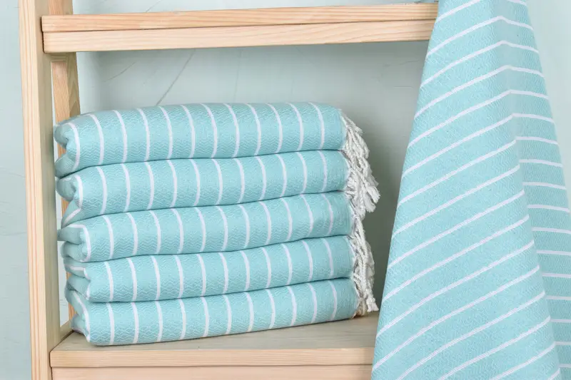 Sand-free towel, Monogrammed Beach Towel, 70x40 Cotton Striped Towel, Traditional Turkish peshtemal for hammam, Hammam towel, Personalize Gift - 2