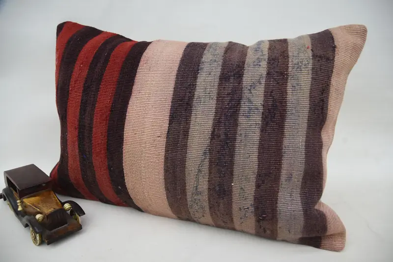 Handmade Kilim Cushion, 16x24 Beige Pillow Cover, Gift Pillow, Cushion, Art Deco Cushion Case, Decorative Throw Cushion, Kilim Pillow - 3