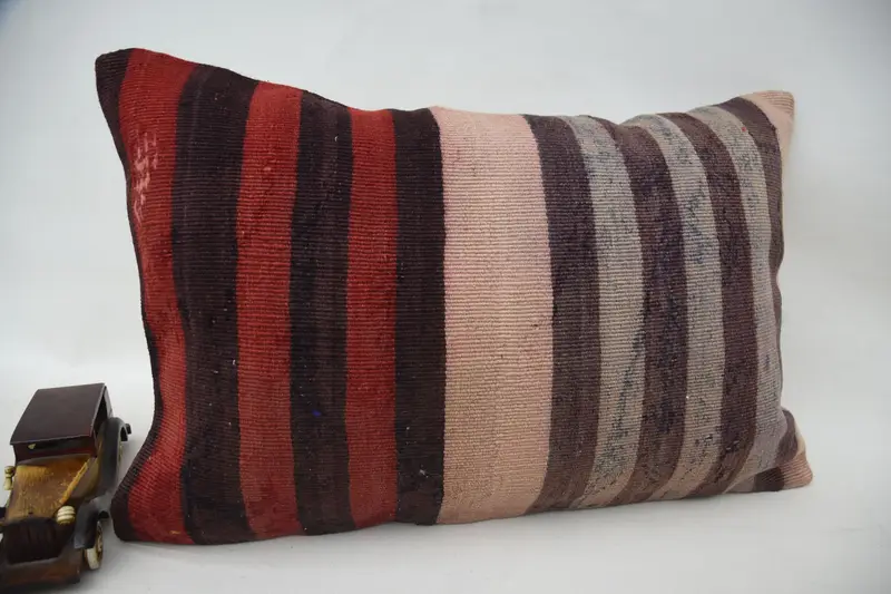 Handmade Kilim Cushion, 16x24 Beige Pillow Cover, Gift Pillow, Cushion, Art Deco Cushion Case, Decorative Throw Cushion, Kilim Pillow - 2
