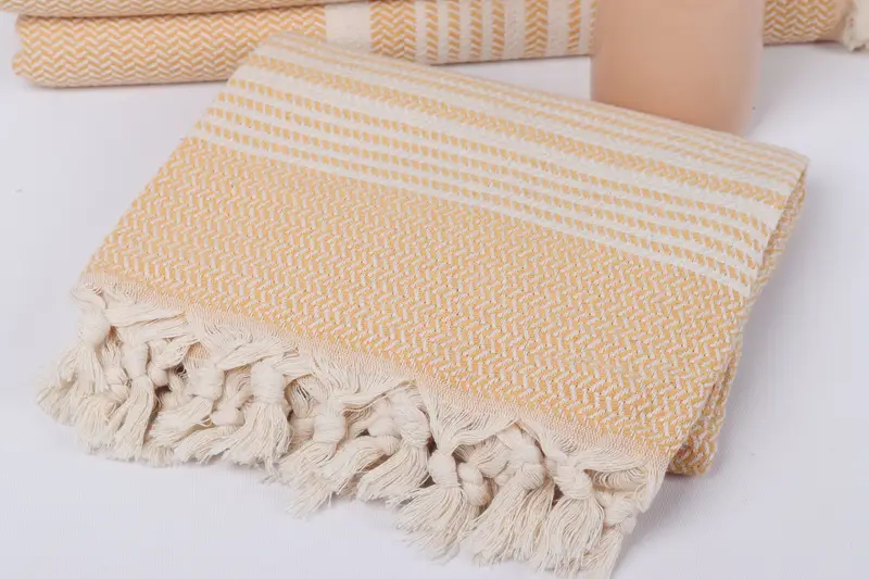 Summer Towel, Lightweight towel, 70x40 Cotton Striped Towel, Hammam towel, Beach Towel Gift, Wedding Shower Gift, Florida Bachelorette Party Favors - 5