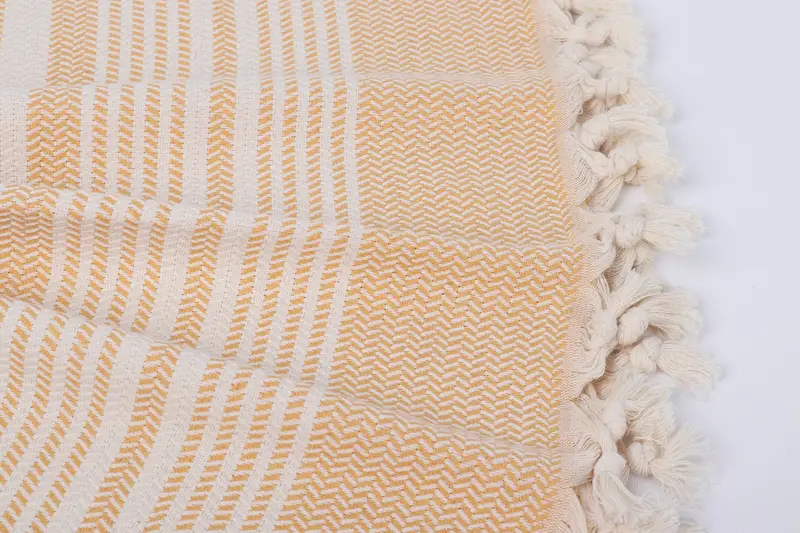 Summer Towel, Lightweight towel, 70x40 Cotton Striped Towel, Hammam towel, Beach Towel Gift, Wedding Shower Gift, Florida Bachelorette Party Favors - 8
