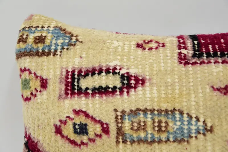 Ethnical Kilim Rug Pillow, Turkish Pillow, Patio Pillow Sham, Handmade Kilim Cushion, Rustic Pillow Cover, Pillow Case, 8x16 Red Pillow Case - 2