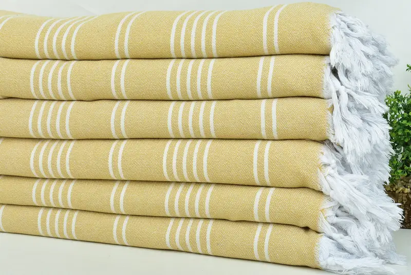 96x70 Cotton Striped Towel, Wedding Hand Made Gift, Bachelorette Party Favor, Personalized Blanket, Wedding Favors, Bachelorette Gifts - 3