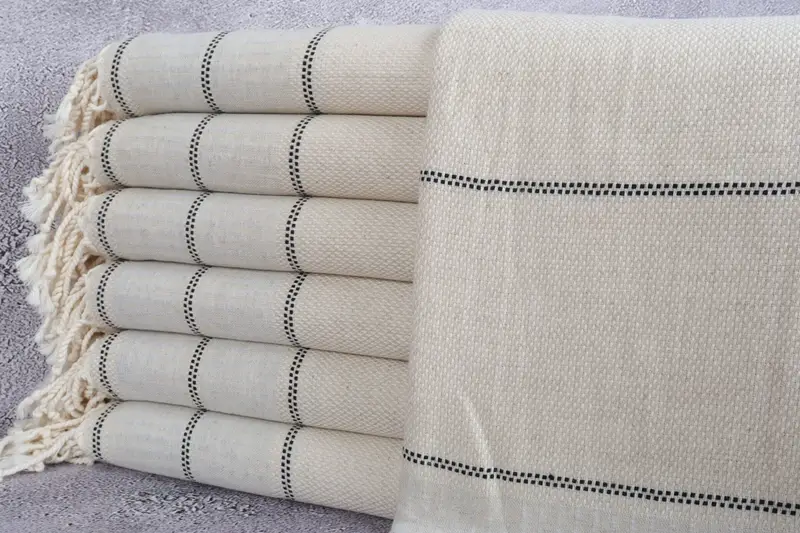 Bachelorette Party Items, Beach Towel Bulk, Embroidery Towels, Best Friend Wedding Gift, Cotton towel, Embroidered Towel, 70x40 Cotton Striped Towel - 1