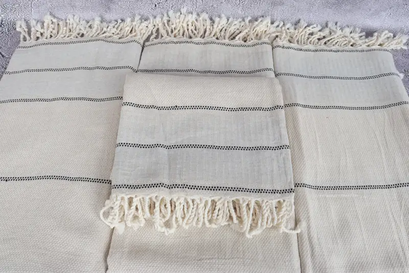 Bachelorette Party Items, Beach Towel Bulk, Embroidery Towels, Best Friend Wedding Gift, Cotton towel, Embroidered Towel, 70x40 Cotton Striped Towel - 4