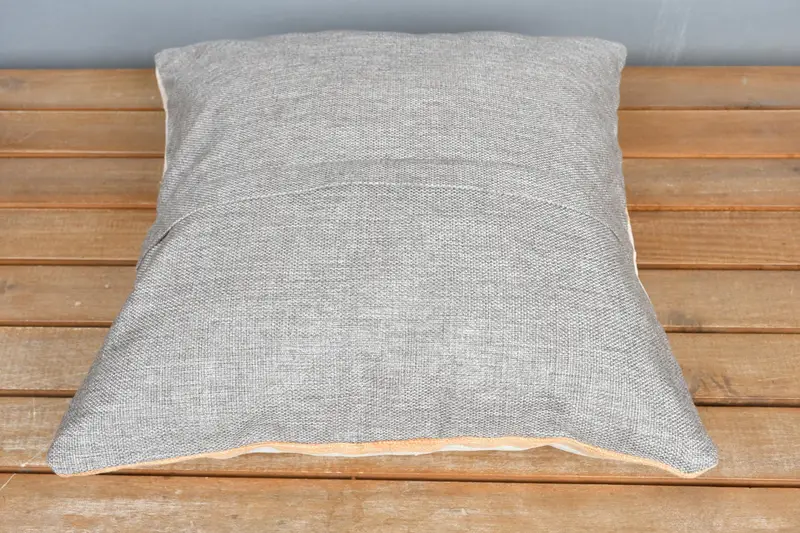 Boho Pillow Sham Cover, Morroccon Kilim Cushion Pillow Sham, Cushion Case, Pillow for Couch, Kilim Cushion Sham, 16x16 White Pillow Case - 5