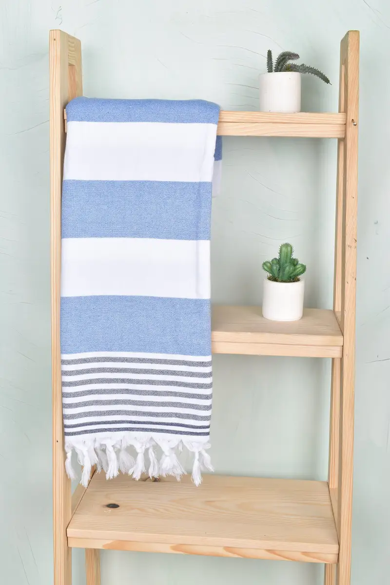 Sand-free towel, Employee Gifts, 68x36 Cotton Striped Terry Towel, Authentic Turkish hammam peshtemal, Gym Towel, Wedding Gift, Bachelor Gifts - 8
