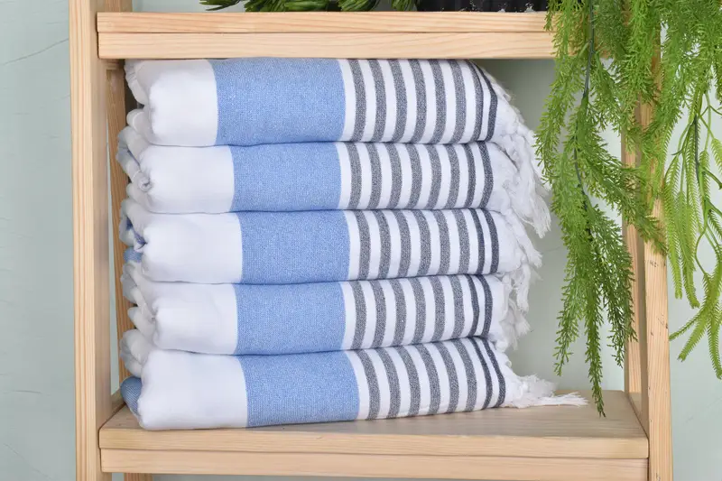 Sand-free towel, Employee Gifts, 68x36 Cotton Striped Terry Towel, Authentic Turkish hammam peshtemal, Gym Towel, Wedding Gift, Bachelor Gifts - 1