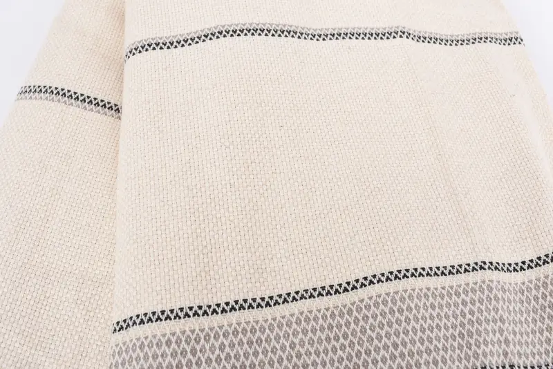 Woven Blanket, 104x96 Cotton Striped Towel, Turkish Beach Blanket, Throw Blanket Couch, Custom Wedding Gifts, Turkish Bedcover, Welcome Wedding Gift - 4
