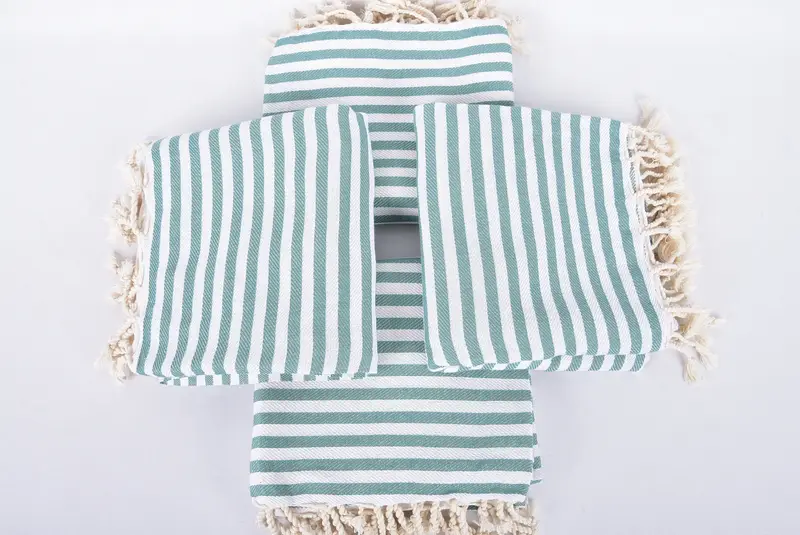 Peshtemal turco tradicional para hammam, regalo para ella, toallas de billar, regalo de toalla de playa, toalla a rayas de algodón de 70x40, regalo para el hogar, favores de despedida de soltera - 6