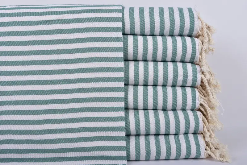 Peshtemal turco tradicional para hammam, regalo para ella, toallas de billar, regalo de toalla de playa, toalla a rayas de algodón de 70x40, regalo para el hogar, favores de despedida de soltera - 1