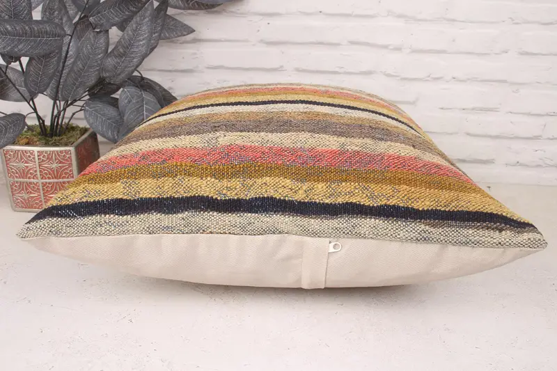 Christmas Cushion, Authentic Pillow, Interior Designer Pillow, Muted Cushion Case, Kilim Pillow Cover, 20x20 Red Pillow, Cushion Cover, Boho Pillow - 5