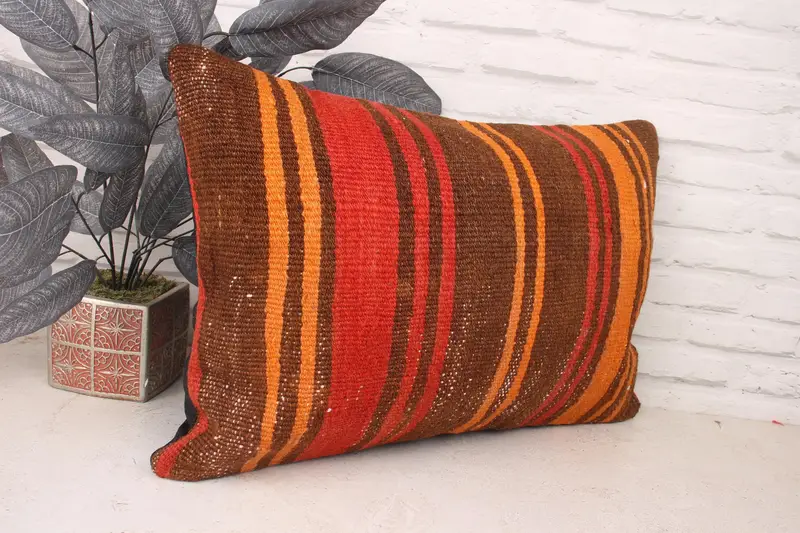Pillow for Sofa, Pillow Cover, 16x24 Red Pillow Cover, Wholesale Cushion, Kilim Pillow Cover, Anatolian Pillow Cover, Kilim Pillow - 3