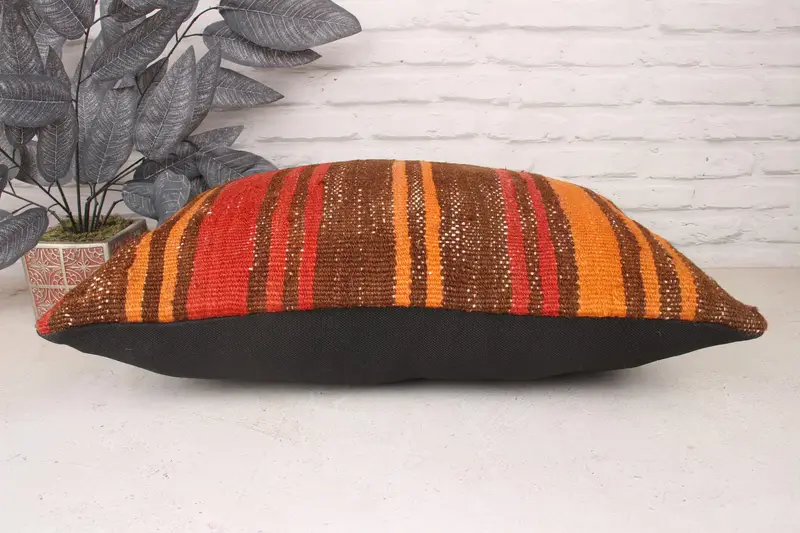 Pillow for Sofa, Pillow Cover, 16x24 Red Pillow Cover, Wholesale Cushion, Kilim Pillow Cover, Anatolian Pillow Cover, Kilim Pillow - 5