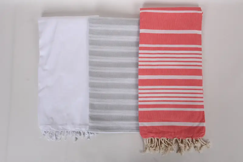 70x40 Cotton Set of 8 Towel, Turkish towel, Bridesmaid Gifts, Peshtemal Towel, Wedding For Favor, Housewarming Gift, Personalized Beach Towel - 7