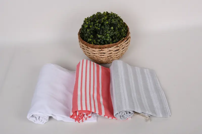 70x40 Cotton Set of 8 Towel, Turkish towel, Bridesmaid Gifts, Peshtemal Towel, Wedding For Favor, Housewarming Gift, Personalized Beach Towel - 8