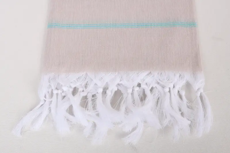 70x40 Cotton Striped Towel, Custom Wedding Towel, Anniversary Gift For Her, Best Friend Gift, Turkish bath towel, Organic Turkish towel, Yoga Towel - 3