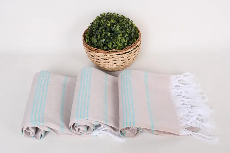 70x40 Cotton Striped Towel, Custom Wedding Towel, Anniversary Gift For Her, Best Friend Gift, Turkish bath towel, Organic Turkish towel, Yoga Towel - 8