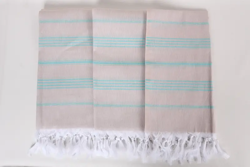 70x40 Cotton Striped Towel, Custom Wedding Towel, Anniversary Gift For Her, Best Friend Gift, Turkish bath towel, Organic Turkish towel, Yoga Towel - 7