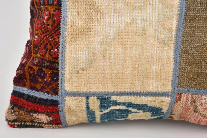 Boho Throw Cushion Case, Comfy Throw Cushion Cover, Throw Kilim Pillow, 24x24 Beige Cushion Case, Vintage Kilim Throw Pillow, Gift Pillow, Pillow - 4
