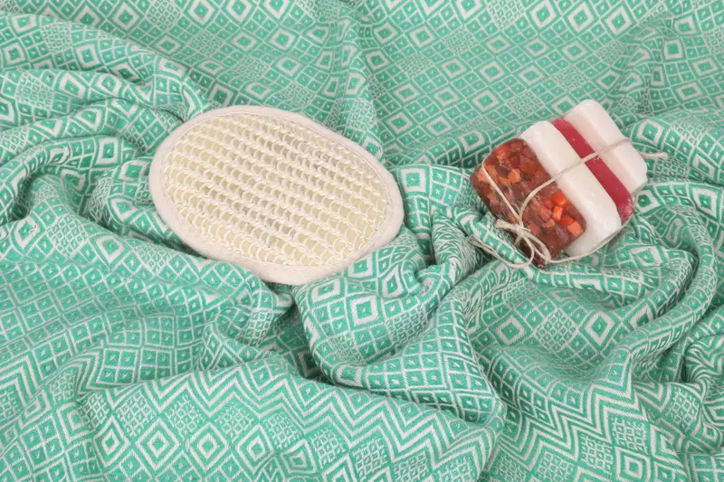 Custom Beach Towel, Organic Beach Towel, Sand-free towel, Beach towel, Turkish Towel Beach Towel, Bachelor Party Favors, 70x40 Cotton Diamond Towel - 7