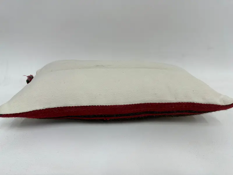 Customized Pillow, Pillow Sham, Decorative Bolster Pillow, Turkish Kilim Pillow, Kilim Pillow, Interior Designer Pillow, 8x16 Brown Pillow - 7