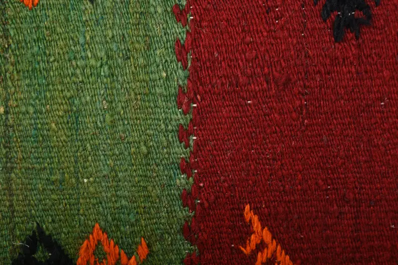 Turkish Kilim Pillow, Kilim Cushion Sham, Morroccon Kilim Cushion Pillow Sham, Pillow Cover, 12x20 Red Cushion, Home Decor Pillow - 3