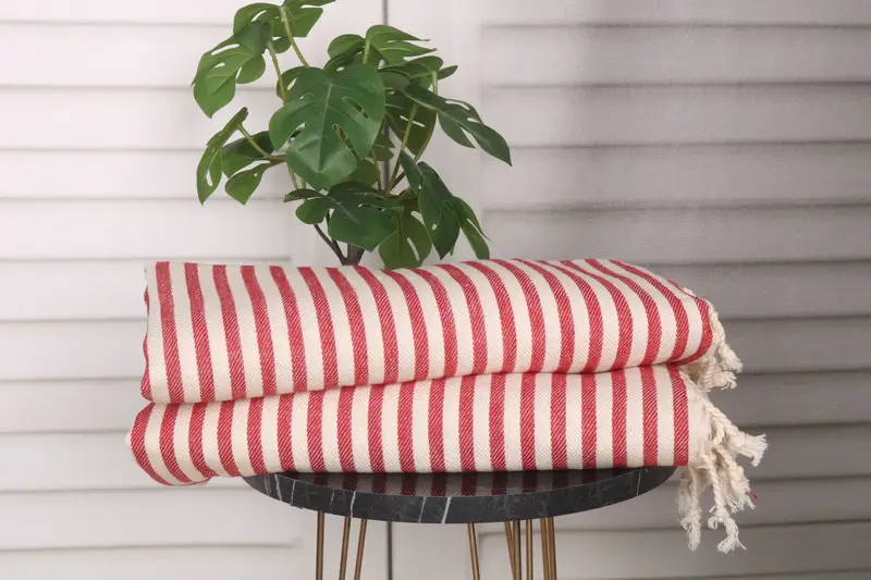 First Wedding Anniversary Gift, 40x18 Cotton Striped Towel, Gift For Her, Baby Boy Gift, Personalized Hand Towel, Personalized Gifts, Wedding Favors - 3