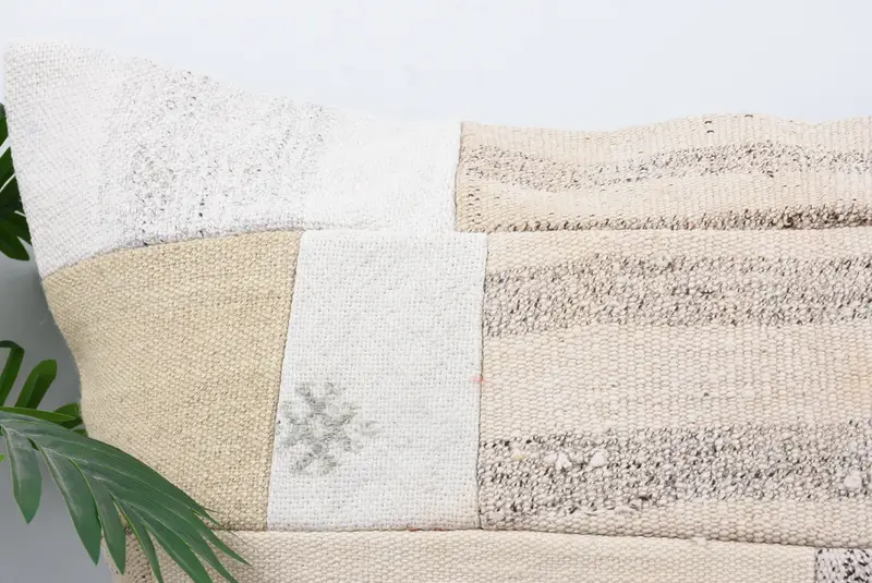 Turkish Pillow, Turkish Kilim Pillow, 28x28 White Pillow Case, Cushion Case, Outdoor Pillow Cover, Shabby Chic Cushion, Pillow for Sofa - 2