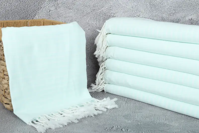 Wedding Day Gift For Bride, Bridesmaid Gift, 70x40 Bamboo Striped Towel, Custom Gift, Eco-Friendly Turkish Towel, Wedding Towel, Bridesmaid Gifts - 3