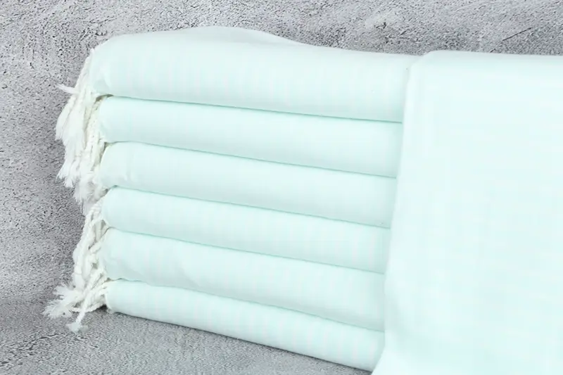Wedding Day Gift For Bride, Bridesmaid Gift, 70x40 Bamboo Striped Towel, Custom Gift, Eco-Friendly Turkish Towel, Wedding Towel, Bridesmaid Gifts - 1