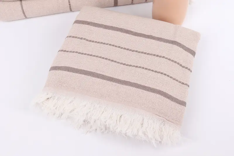 Hammam Towel USA, Fouta towel, 70x40 Cotton Striped Towel, Gym Towel, Quick-dry towel, Spa Towel, Personalized Beach Towel, Anniversary Gift For Her - 5
