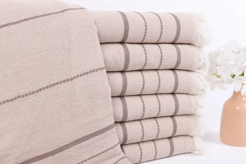 Hammam Towel USA, Fouta towel, 70x40 Cotton Striped Towel, Gym Towel, Quick-dry towel, Spa Towel, Personalized Beach Towel, Anniversary Gift For Her - 1