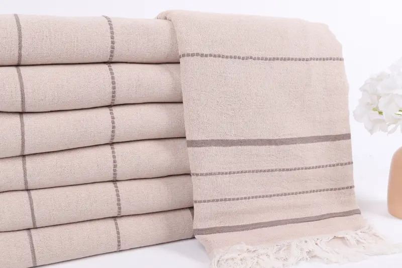 Hammam Towel USA, Fouta towel, 70x40 Cotton Striped Towel, Gym Towel, Quick-dry towel, Spa Towel, Personalized Beach Towel, Anniversary Gift For Her - 2