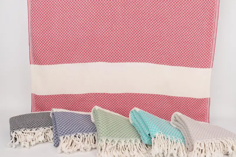 Lightweight towel, 70x36 Linen Diamond Towel, Best Friend Christmas Gift, Bridal Shower Favors, Bachelor Party Favors, Fouta towel, Yoga Towel - 8