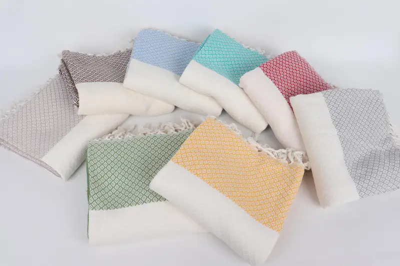 Lightweight towel, 70x36 Linen Diamond Towel, Best Friend Christmas Gift, Bridal Shower Favors, Bachelor Party Favors, Fouta towel, Yoga Towel - 3