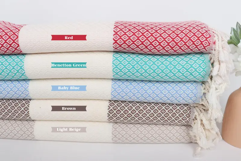 Lightweight towel, 70x36 Linen Diamond Towel, Best Friend Christmas Gift, Bridal Shower Favors, Bachelor Party Favors, Fouta towel, Yoga Towel - 2