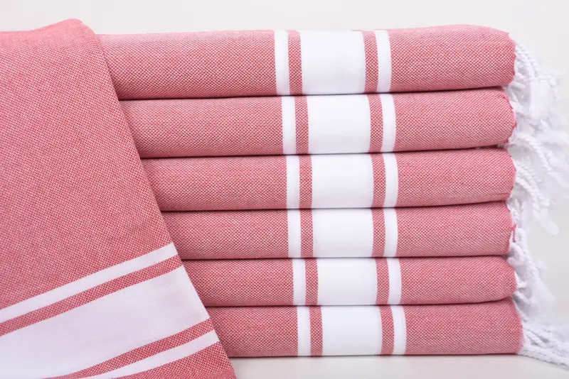 Personalized Kitchen Towel, Personalized Gifts, Wedding Day Gift For Bride, 36x24 Cotton Striped Towel, Monogrammed Hand Towel, Bridal Shower Favors - 1