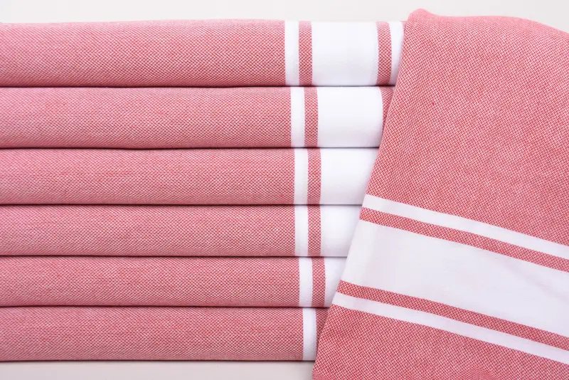 Personalized Kitchen Towel, Personalized Gifts, Wedding Day Gift For Bride, 36x24 Cotton Striped Towel, Monogrammed Hand Towel, Bridal Shower Favors - 2