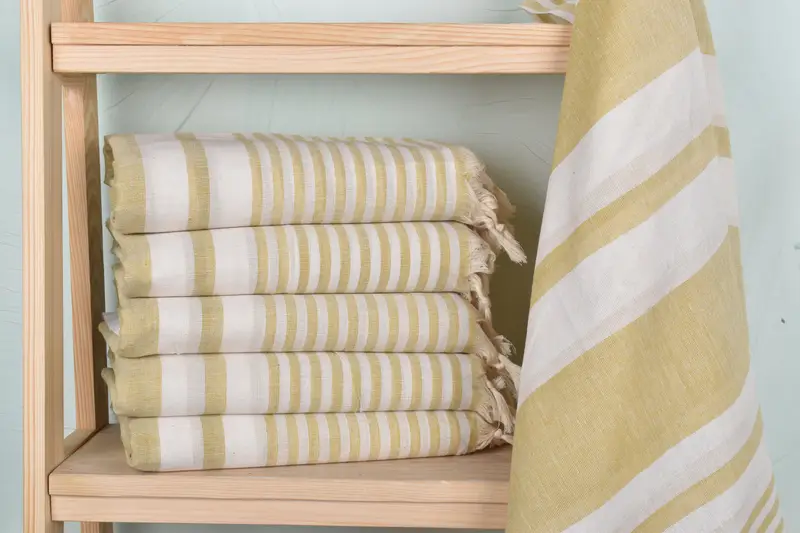 Home Decor Gifts, Hammam towel, 70x40 Cotton Striped Towel, Hammam Towel USA, Yoga Towel, Wedding Gift For Bride, Bachelor Bachelorette Party Favors - 2