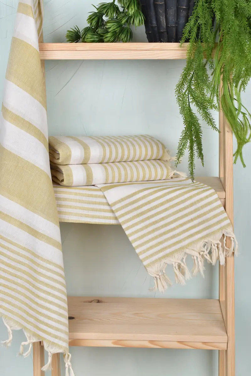 Home Decor Gifts, Hammam towel, 70x40 Cotton Striped Towel, Hammam Towel USA, Yoga Towel, Wedding Gift For Bride, Bachelor Bachelorette Party Favors - 6