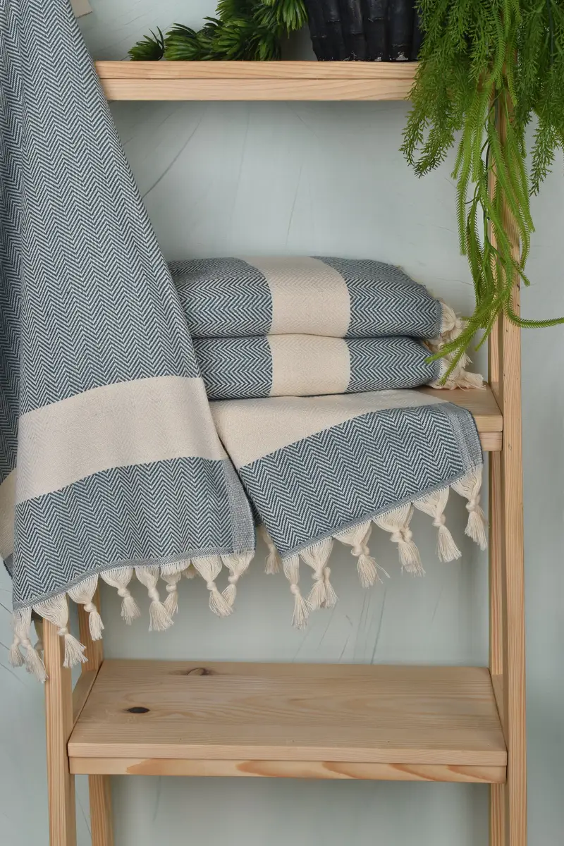 36x18 Cotton Herringbone Towel, Monogrammed Hand Towel, Turkish Towel Hand Towel, Personalized Gifts, Gift For The Home Decor, Wedding Gifts Towel - 6