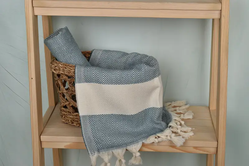 36x18 Cotton Herringbone Towel, Monogrammed Hand Towel, Turkish Towel Hand Towel, Personalized Gifts, Gift For The Home Decor, Wedding Gifts Towel - 4