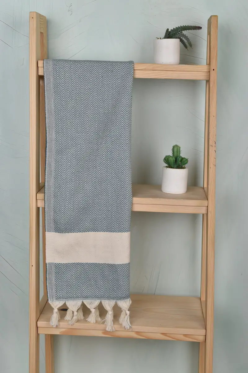 36x18 Cotton Herringbone Towel, Monogrammed Hand Towel, Turkish Towel Hand Towel, Personalized Gifts, Gift For The Home Decor, Wedding Gifts Towel - 8
