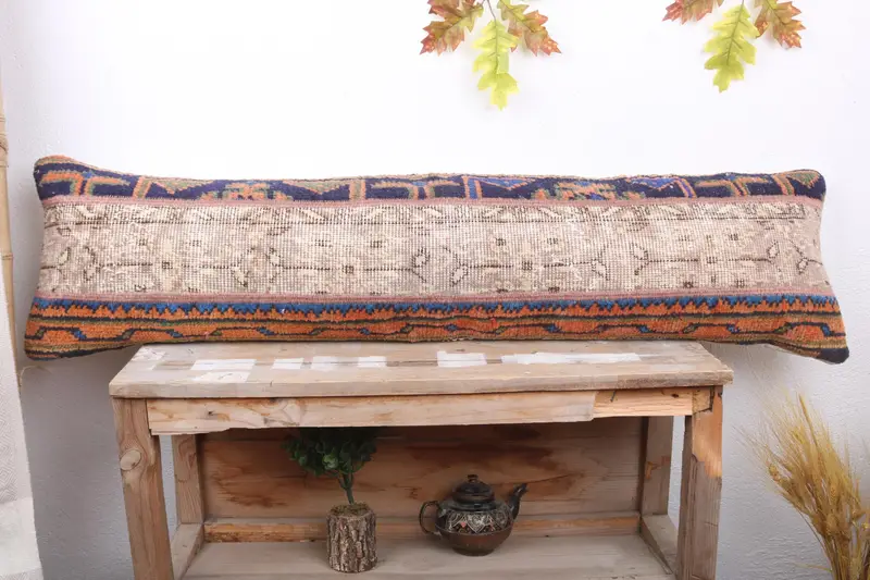 Bright Cushion, Antique Pillows, Vintage Pillow, 12x48 Gray Cushion Case, Authentic Cushion, Outdoor Throw Pillow Sham, Pillow Sham, Gift Pillow - 2