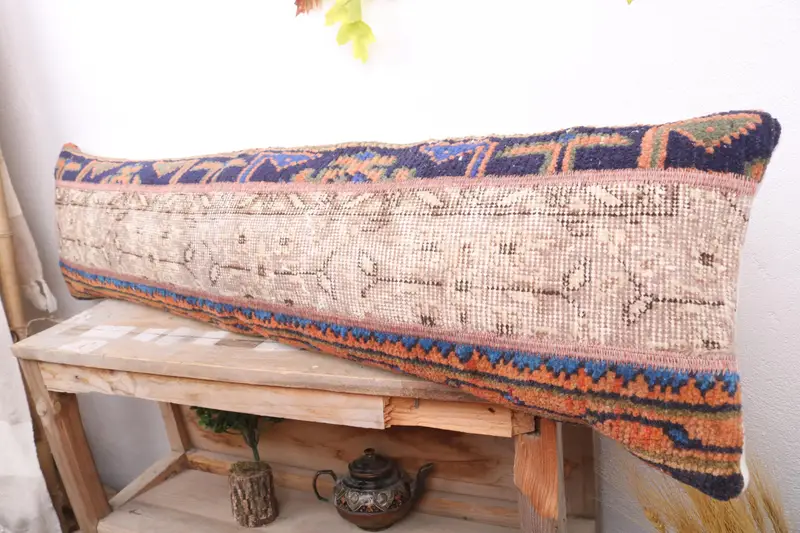 Bright Cushion, Antique Pillows, Vintage Pillow, 12x48 Gray Cushion Case, Authentic Cushion, Outdoor Throw Pillow Sham, Pillow Sham, Gift Pillow - 4