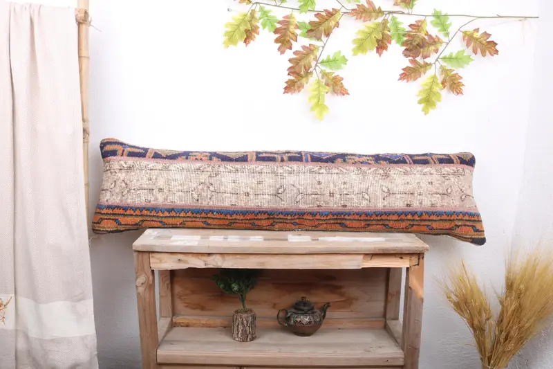 Bright Cushion, Antique Pillows, Vintage Pillow, 12x48 Gray Cushion Case, Authentic Cushion, Outdoor Throw Pillow Sham, Pillow Sham, Gift Pillow - 1