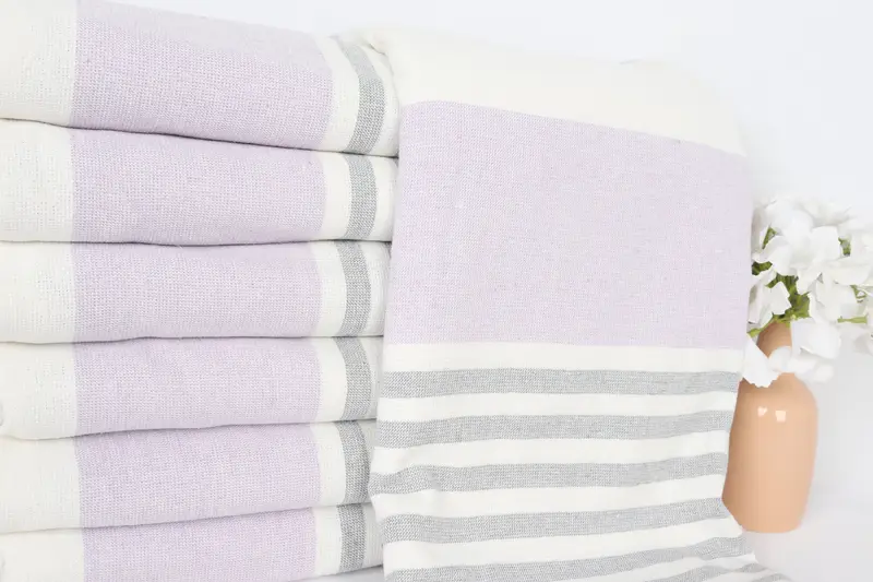 Bridal Gifts, Personalized Turkish Towel, Spa Towel, Housewarming Gift, Bachelorette Party Gift, 68x36 Cotton Striped Terry Towel, Pool Towels - 2